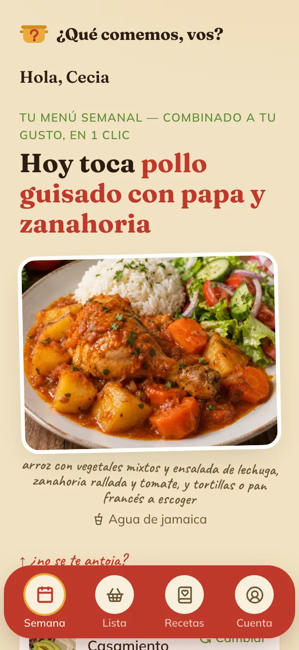 Hoy ya sabe qué cocinar
