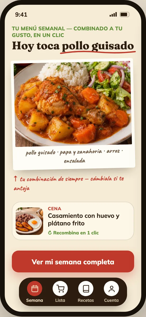 Hoy ya sabes qué cocinar