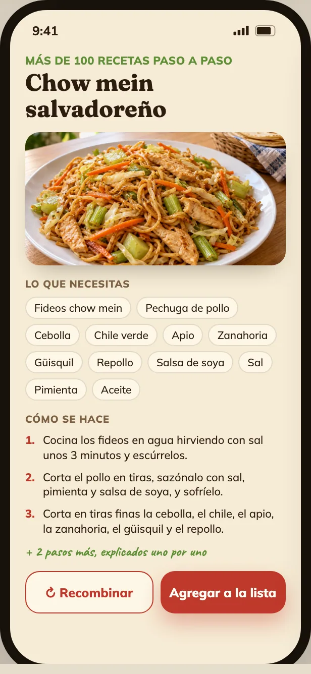 Más de 100 recetas paso a paso