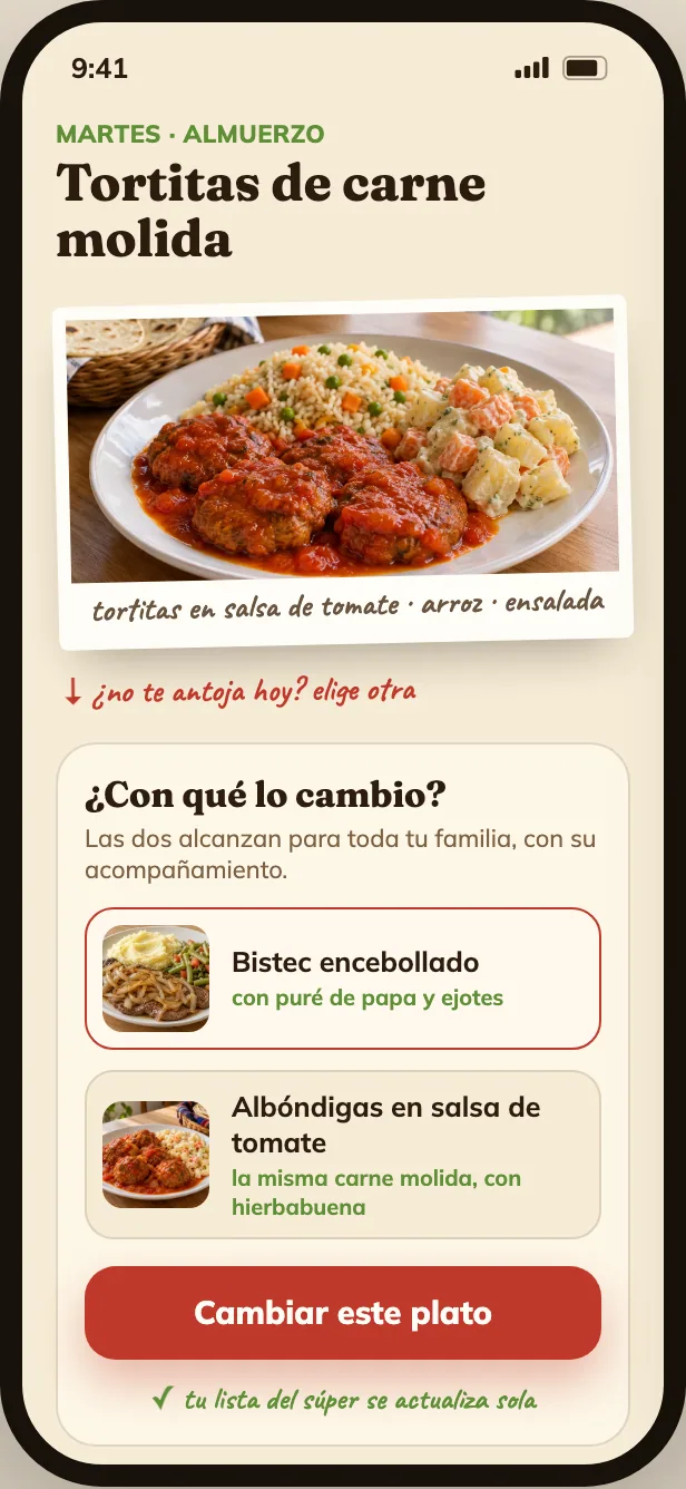 Cambia un plato sin que se desarme nada